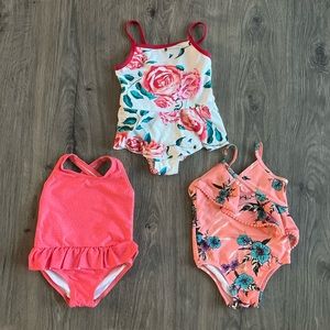 Baby Girl Swimsuits Bundle 3 Pack 12 Months